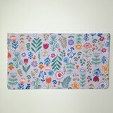 【マスクケース】プリーツ型マスク用　不織布マスク用　大人用　花柄　薄紫色