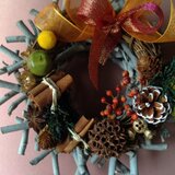 小枝リース　青りんご