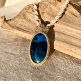 シャッタカイト・マクラメヘンプネックレス