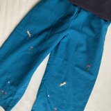 綿麻 ワイドパンツ ナデシコとシャム猫