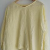 Vネックパフスリーブ(れもん)