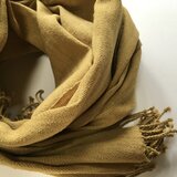 手紡ぎ草木染め手織りストール　