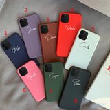 【名前入れスマホケース 】iPhoneスマホケース ８カラー　全機種対応 送料無料