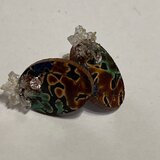 ひねり塗ミックスオーバル　ピアス