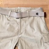 ビンテージコットンベルト アイボリー つばめ刺繍 38mm  [ユニセックス]