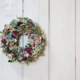 ピンクのバラのミニリース