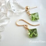 ペリドットのピアス【プリンセスグリーン】