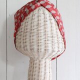 リバティプリント　ヘアバンド　赤