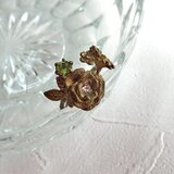 ペリドットのフローラルリング