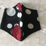 フェイスマスク大人用薔薇柄