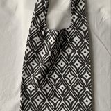 パイナップル柄　エコバッグ　白