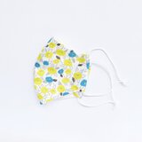 夏椿 花もよう手縫いマスクの画像