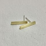 Brass quadrangular prism.  ポストピアス  真鍮 四角柱 PPBQP-215の画像