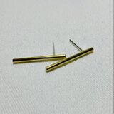 Brass cylindrical bar.  ポストピアス  真鍮 丸棒 PPBCB-225