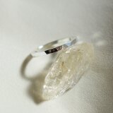 rough tuchime ring　sv925　お好きな文字を刻印します。金色（真鍮）にも無料で変更可能の画像