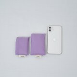 ✧パステルカラー✧レジ袋型・カードサイズに畳めるスマートエコバッグ✧Sサイズパープル