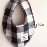 ベビースタイ＊黒チェック