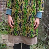 着物リメイクチュニック/小花柄