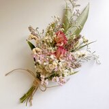 ドライフラワー　ラベンダー香る　ナチュラルピンク　スワッグ　ブーケ