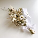 ドライフラワー White&Lattecolor スワッグ ミニブーケ