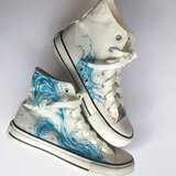 water-line 水飛沫【ハイカット スニーカー】 （受注制作）