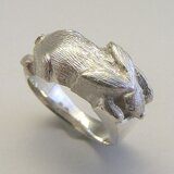 SV925 シルバーリング 銀のうさぎ