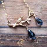 【14KGF★スワロフスキークリスタル】ロビンズ・エッグ・ブルー・ネックレス　Robin’s Egg Blue Necklace