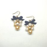 コットンフルールピアスorイヤリング　４color(1)