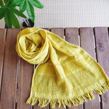 草木染(コブナグサ2番目)オーガニックコットンストール