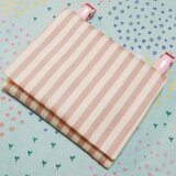 送料込み　ハンドメイド移動ポケット　シンプル　ストライプ　ボーダー　ピンク　