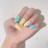 No.1 パステルフラワーネイルチップ