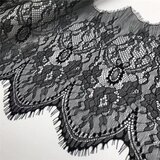 ブラックフラワーレース　26.5cm*3m