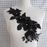 ブラックフラワーモチーフ３