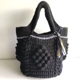 ポコポコ可愛い　毛糸バッグ