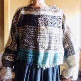 ウールとリネンのプルオーバー