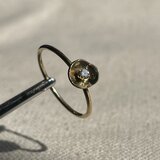 K18ダイヤモンドお花リング