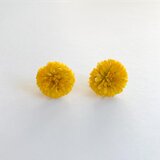 ポンポンマム　ピアス 生花のアクセサリー
