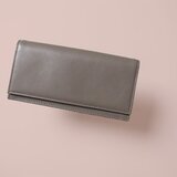 '上質イタリアンレザー'『スリムでシック』な長財布 - Long Wallet - トープ -