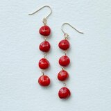 サガの実4つのゴールドピアス