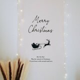 【モノトーン】クリスマスタペストリー クリスマス サンタクロース ギフト セルフフォト