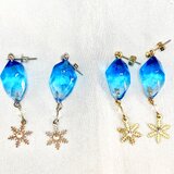 雪の結晶と氷柱のピアス【送料無料】