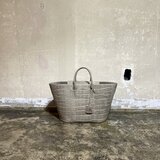 限定生産!!オイルクロコ型押しレザーバスケットM