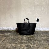 限定生産!!オイルクロコ型押しレザーバスケットM