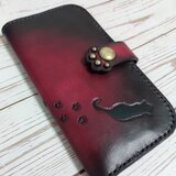 猫の手帳型スマホケース【受注製作】