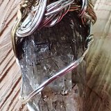 山梨産ドラバイトトルマリン入りスモーキークリスタル原石ペンダント009