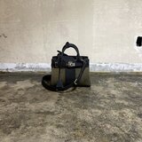 リメイクトートS！（ヌバック調レザーブラック×金具スクラッチゴールド）