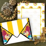 とらのレターセット（黄色）