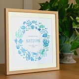 Summer wreath poster / サマーリースポスター〈出産祝に〉