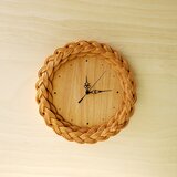 《受注製作》ほっこり可愛い～ラタンの掛け時計～