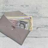 ✉L.A.N's  BPS  leather case ✉【牛革　ライトグレー系】